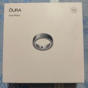 Oura Ring 4 in Brushed Silver - Size 10